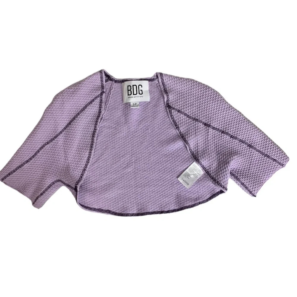 Urban Outfitters BDG Women’s Purple Tammy Shrug Crop Bolero  Cardigan Size Small